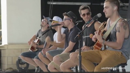 Big Time Rush acoustic performance Stuck #summerbreaktour