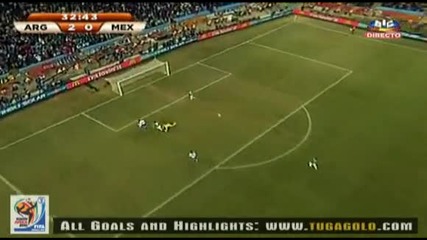 27.06.2010 Аржентина - Мексико 2:0 Гол на Игуаин - Мондиал 2010 Юар 