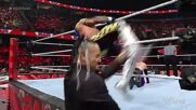 Edge brawls with Damian Priest through the Cleveland crowd