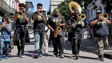 Shinsuke Nakamura's theme played by New Orleans brass band
