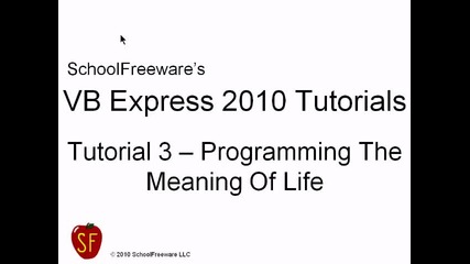 Microsoft Visual Basic 2010 Express { Видео 3 } бг аудио