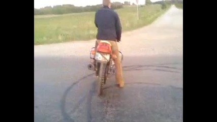 jawa cezet 350 burnout