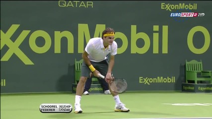 Roger Federer удар Hotdog ! 