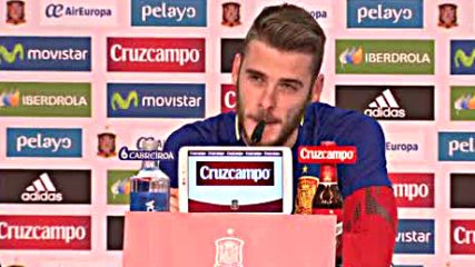 Пресконференцията на Давид де Хеа
