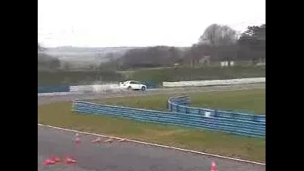 mitsubishi - lanser evolution drift crash