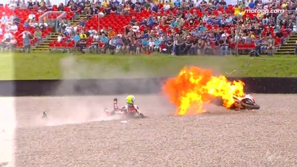 Най - големите катастрофи в Motogp през 2014 Moto2™ 2014 Biggest crashes