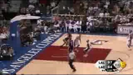 La Lakers 117 @ 79 La Clippers Amazing Blowout. Kobe 16.flv