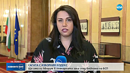 САГАТА С ИЗБОРНИЯ КОДЕКС: Има ли кворум в пленарната зала?