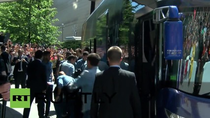 Germany: FC Barcelona players arrive in Berlin for Champions League final with Juventus