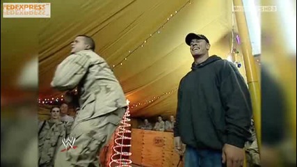 Джон Сина подкрепя американските военни / John Cena - An american soldier 