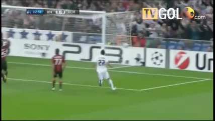 Real Madrid vs Ac Milan Uefa Champions League 2010 Cristiano Ronaldo Gol [ Hd ]