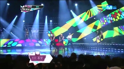 (hd) Ze:a + B.a.p + Aoa - Gangnam style ~ M Countdown (30.08.2012)