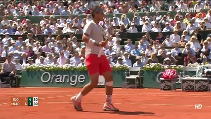 Nadal vs Djokovic - Roland Garros 2013 - Hot Shot [6]