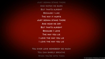 Eminem feat Rihanna - Love The Way You Lie{музика+текст}