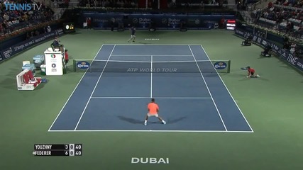 Dubai 2015 - Monday Hot Shot By Federer