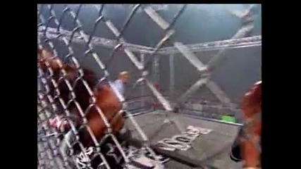 Холивуд Хоган срещу Мачо Мен ( Мач в стоманена клетка ) - Wcw / Nwo Uncensored 1998 1/2