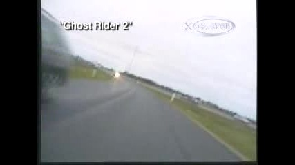 Ghost Rider And Police Crash