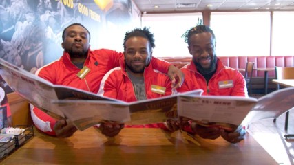 The New Day visit Denny's to get ready for Tribute to the Troops