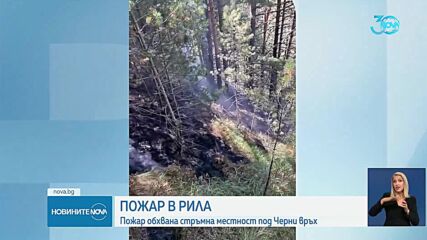 Пожар пламна във високите части на Рила