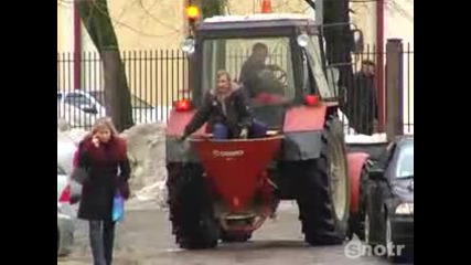 Така правят в Русия през зимата , смях 