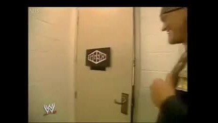 Edge and Lita backstage
