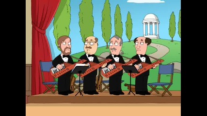 Family Guy Питър и Quagmire забавен танц