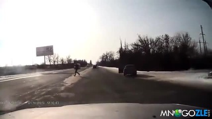 Магистрален каскадьор Лудница!!!