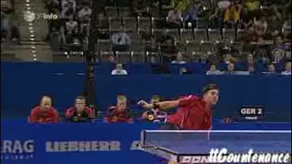 Тенис на маса: Timo Boll vs Michael Maze