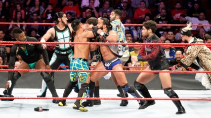 Rich Swann, Cedric Alexander, Akira Tozawa & Mustafa Ali vs. "The Zo Train": Raw, Nov. 20, 2017