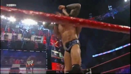 Randy Orton - Powerbomb на маса The Miz - Skull Crushing Finali on Orton
