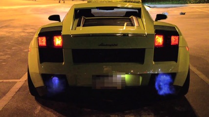 Lamborghini Shooting Flames (twin Turbo Gallardo)