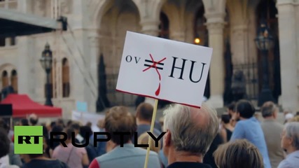 Hungary: 'Shame on you Orban!' Pro-refugee protesters rally in Budapest