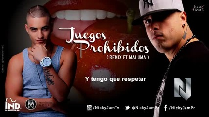 (2013) Nicky Jam - Juegos Prohibidos ( remix ft Maluma )