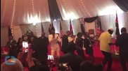President Barack Obama Dances With Kenyan Pop Group Sauti Sol During a Trip to Nairobi