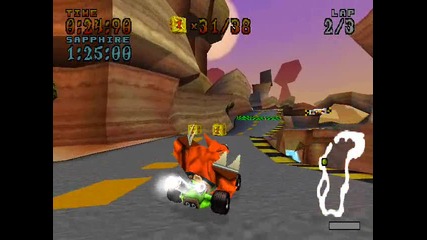 Crash Team Racing - Area The Lost Ruins - Dingo Canyon - Platinum Relic 