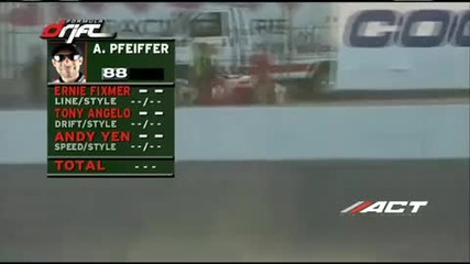 Alex Pfeiffer ran a 58.2 during session 2 of qualifying for Formula Drift Round 7 