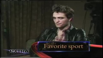 Extra’s Rapid Fire With Robert Pattinson 