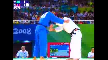 Naidan Tuvshinbayar спечели злато за Монголия от борбата - Олимпийски игри Пекин 2008