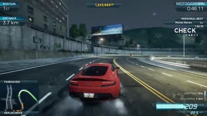 Need for Speed Most Wanted 2012 - Aston Martin V12 Vantage Gameplay
