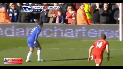Liverpool vs Chelsea 1-2 Eden Hazard 57'