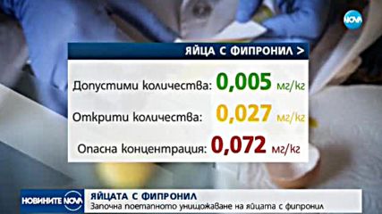 ЯЙЦА С ФИПРОНИЛ: На пазара вероятно има още от тях