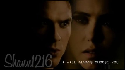 Damon, Elena, Stefan • tell me would you kill to prove you're right