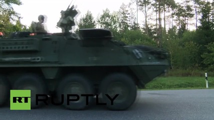Germany: US Military convoy sets out on controversial tour