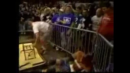 Ecw 1996 Raven vs Sandman Barbed Wire Match
