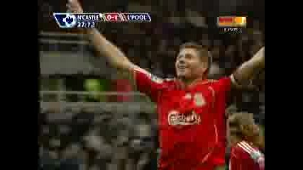Newcastle 0 - 1 Liverpool - Gerrard
