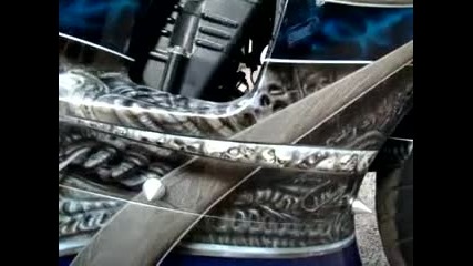 Yamaha R1 custom paint Airbrushing by Luke Johnson _ Automotive Tattoos