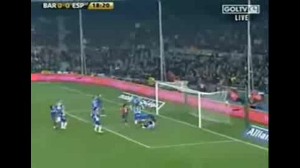 29.01.09 Барселона – Еспаньол 3:2 Отменен Гол На Барса