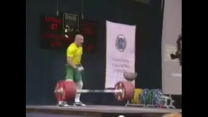 Ramunas Vysniauskas - 225kg Clean & Jerk, 2005 Worlds 