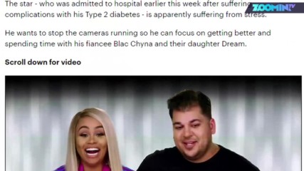 Rob Kardashian влезе в болница по спешност