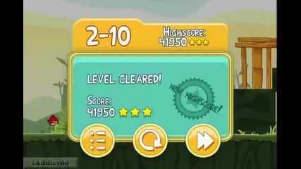 Angry Birds (level 2-10) 3 Stars